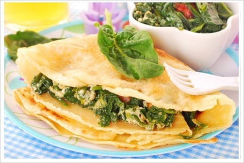 Crepes de verduras
